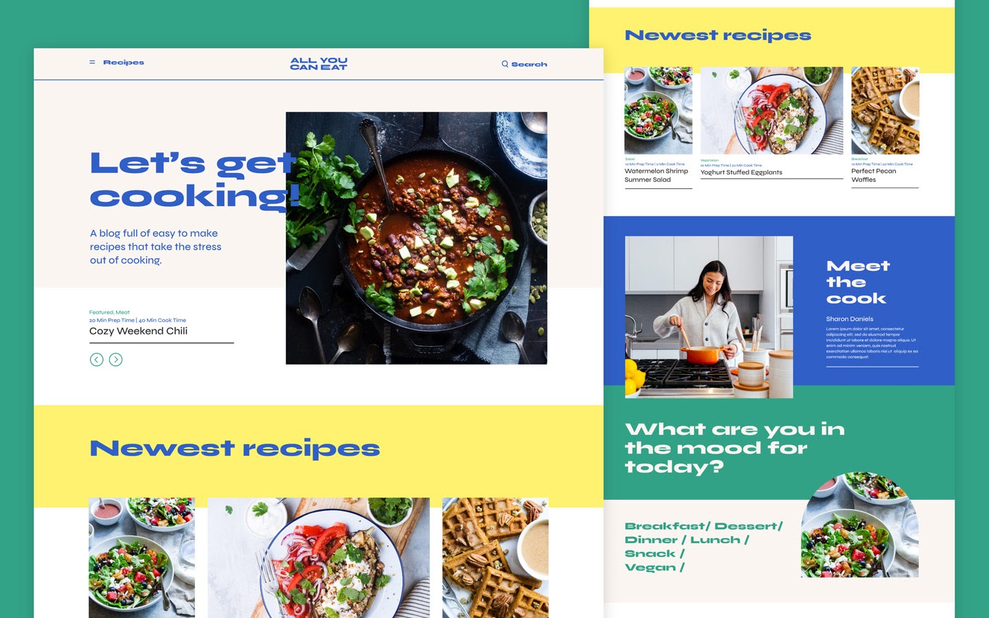 All You Can Eat – Recipe Website Template